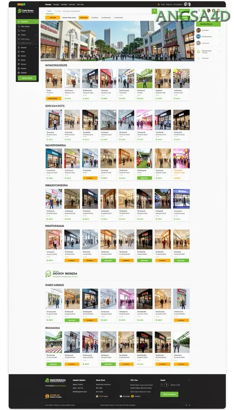 Cuplikan layar 55RP — menu navigasi