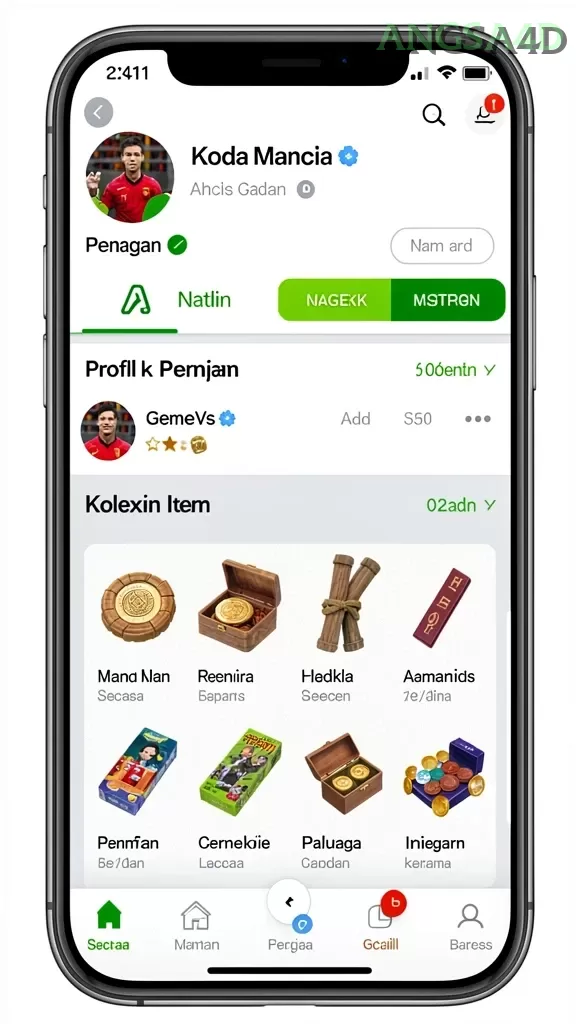 Cuplikan layar JP689 — pengaturan akun